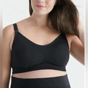 NWT Knix comfortable lightweight premium black leakproof maternity nursing bra 7